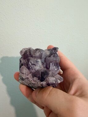 Natural amethyst crystal cluster healing chakra